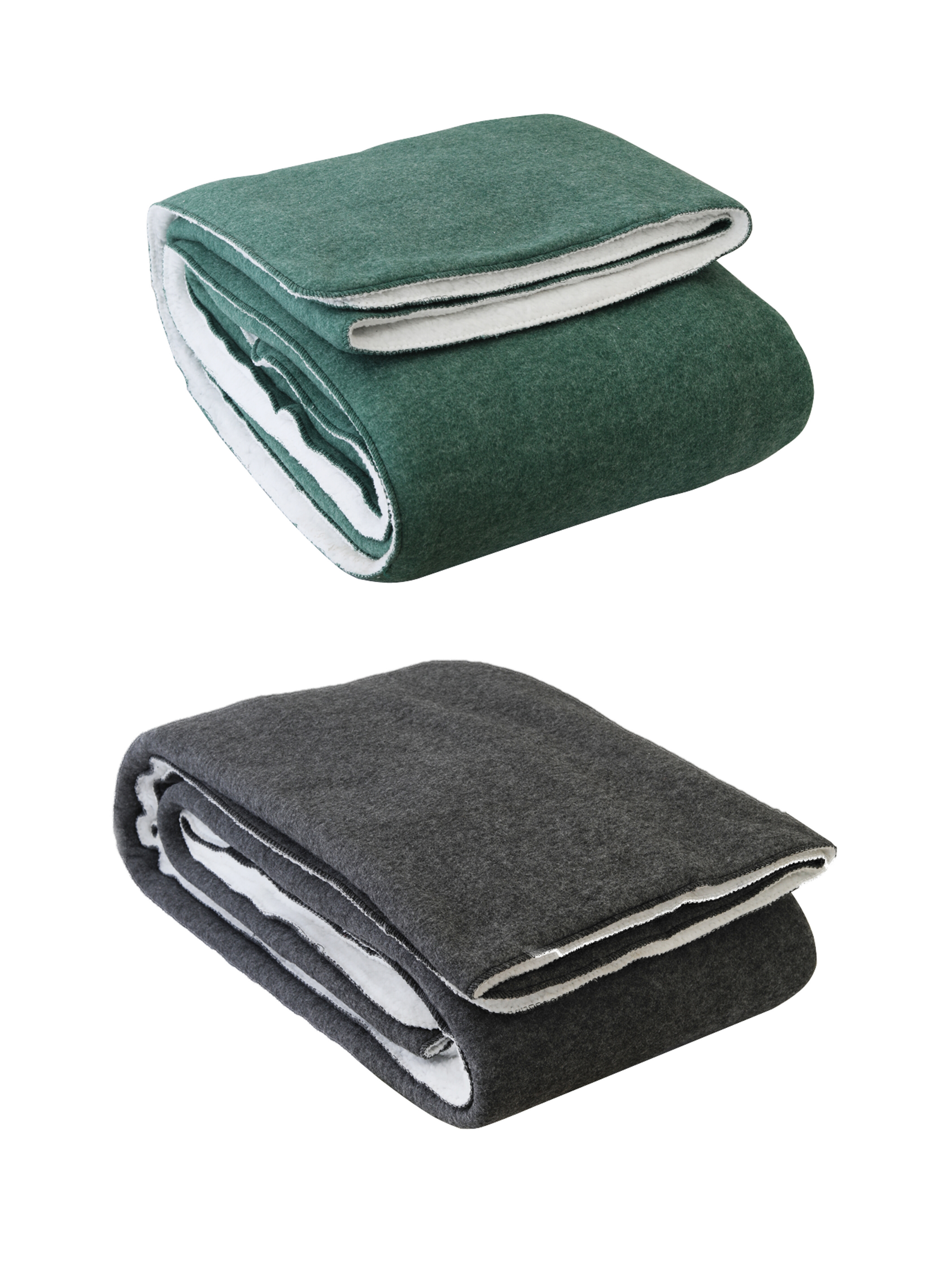 Polar Sherpa Blanket by Nirisha - Pack of 2