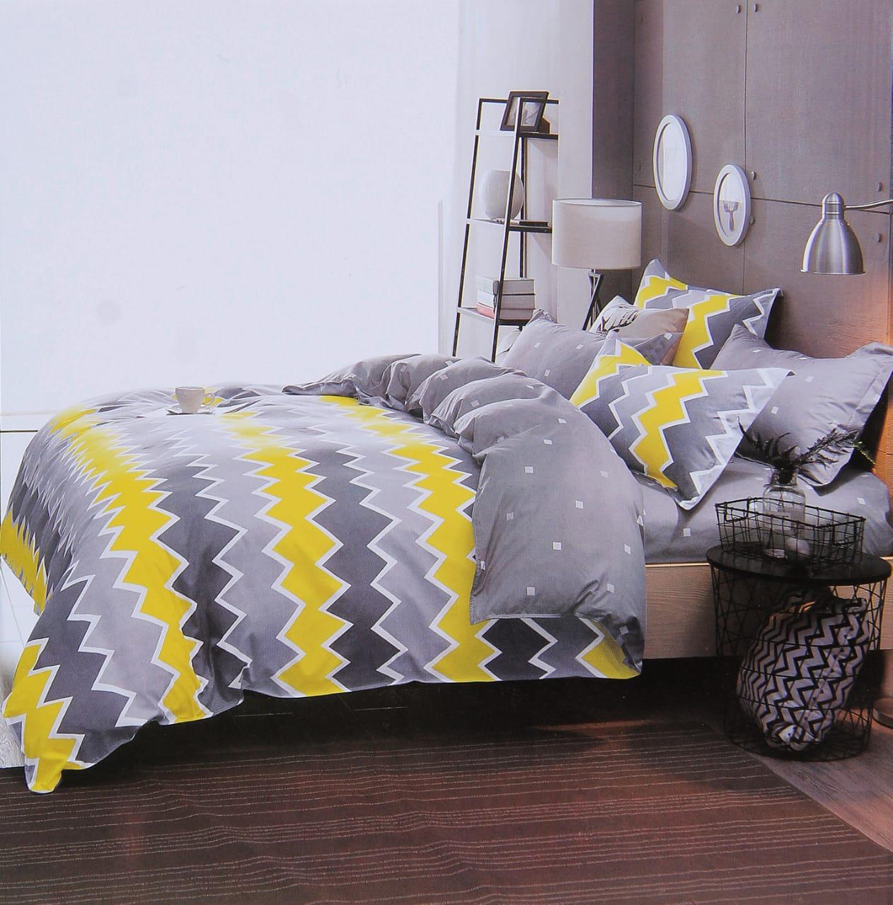 Ziggly glow - Nirisha Super Soft Quality Microfiber Double Bedsheet With Pillow Covers