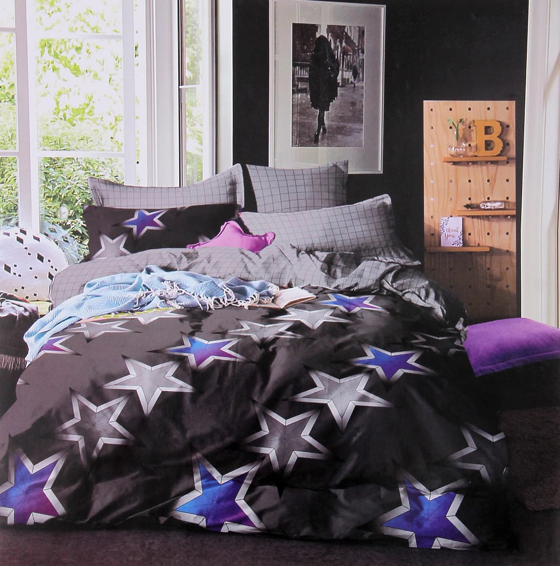 Star trek - Nirisha Super Soft Quality Microfiber Double Bedsheet With Pillow Covers
