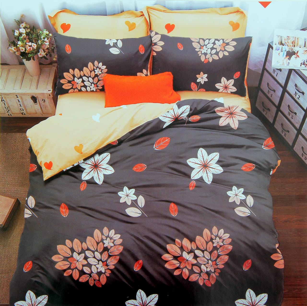 Nature n Heart - Nirisha Super Soft Quality Microfiber Double Bedsheet With Pillow Covers